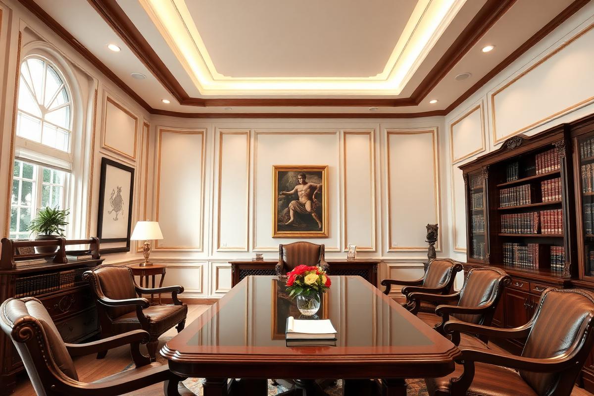 Cabinet d'avocat professionnel avec salle de conférence